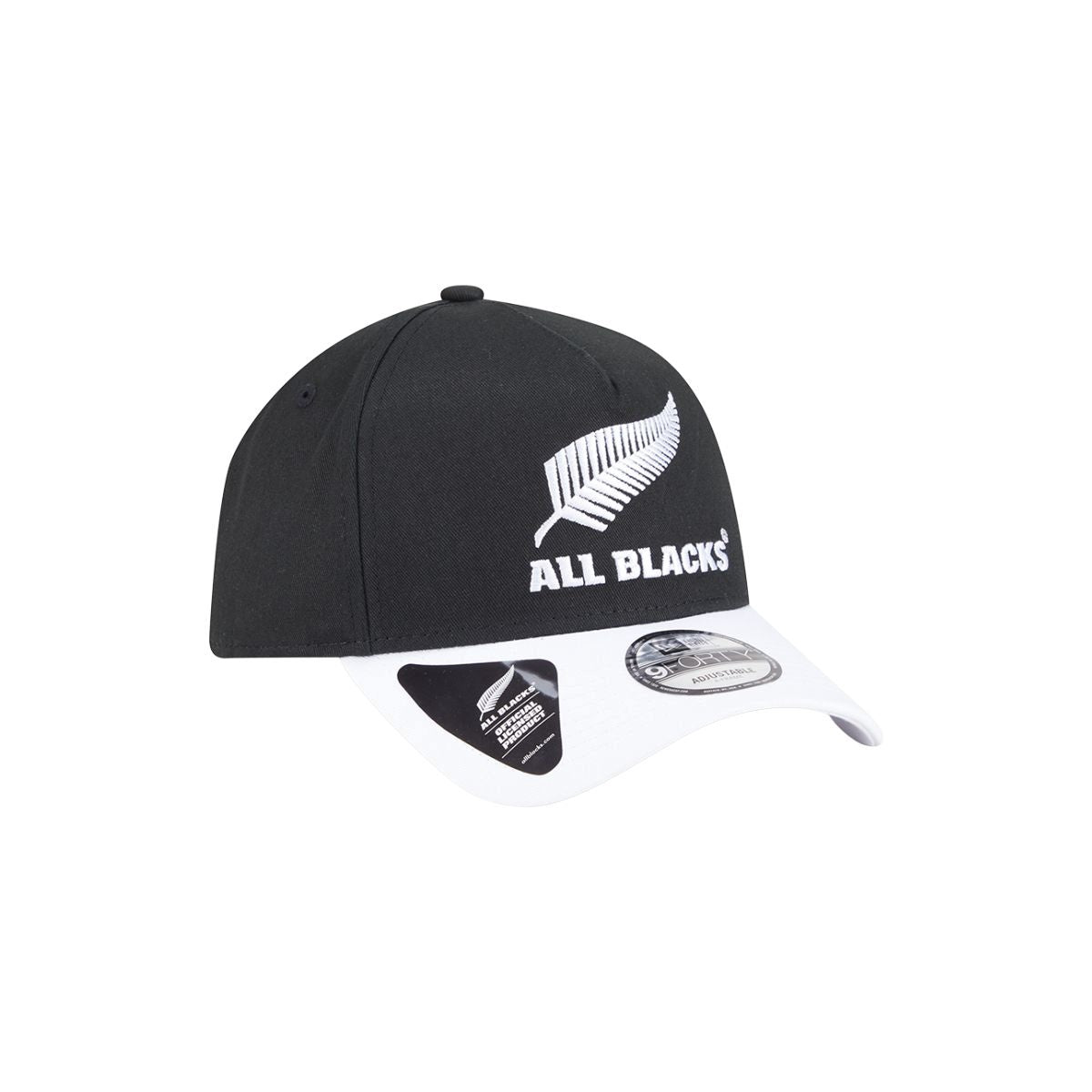 New Era 9Forty A Frame All Blacks Black White 2 Tone
