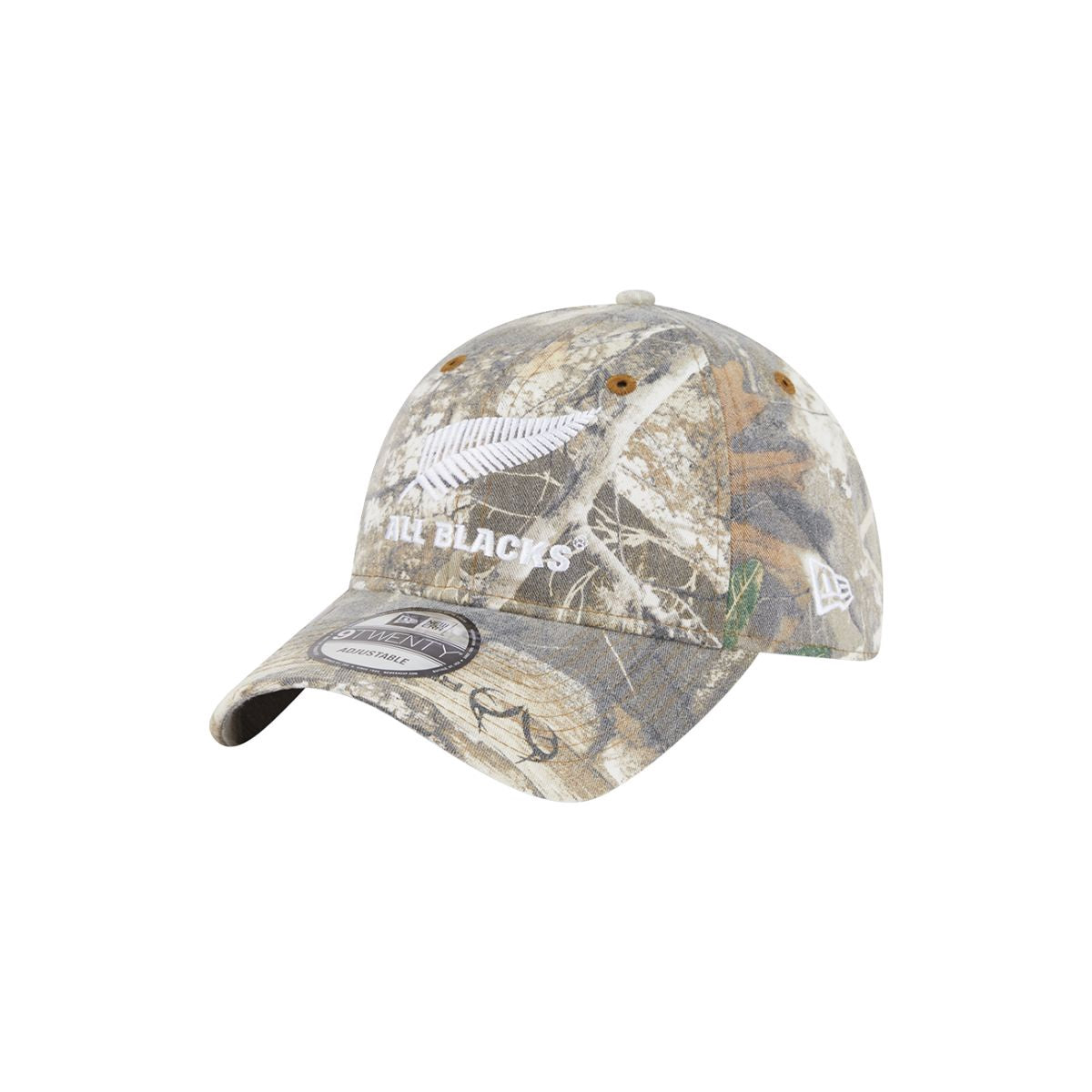 New Era 9Twenty All Blacks Real Tree White