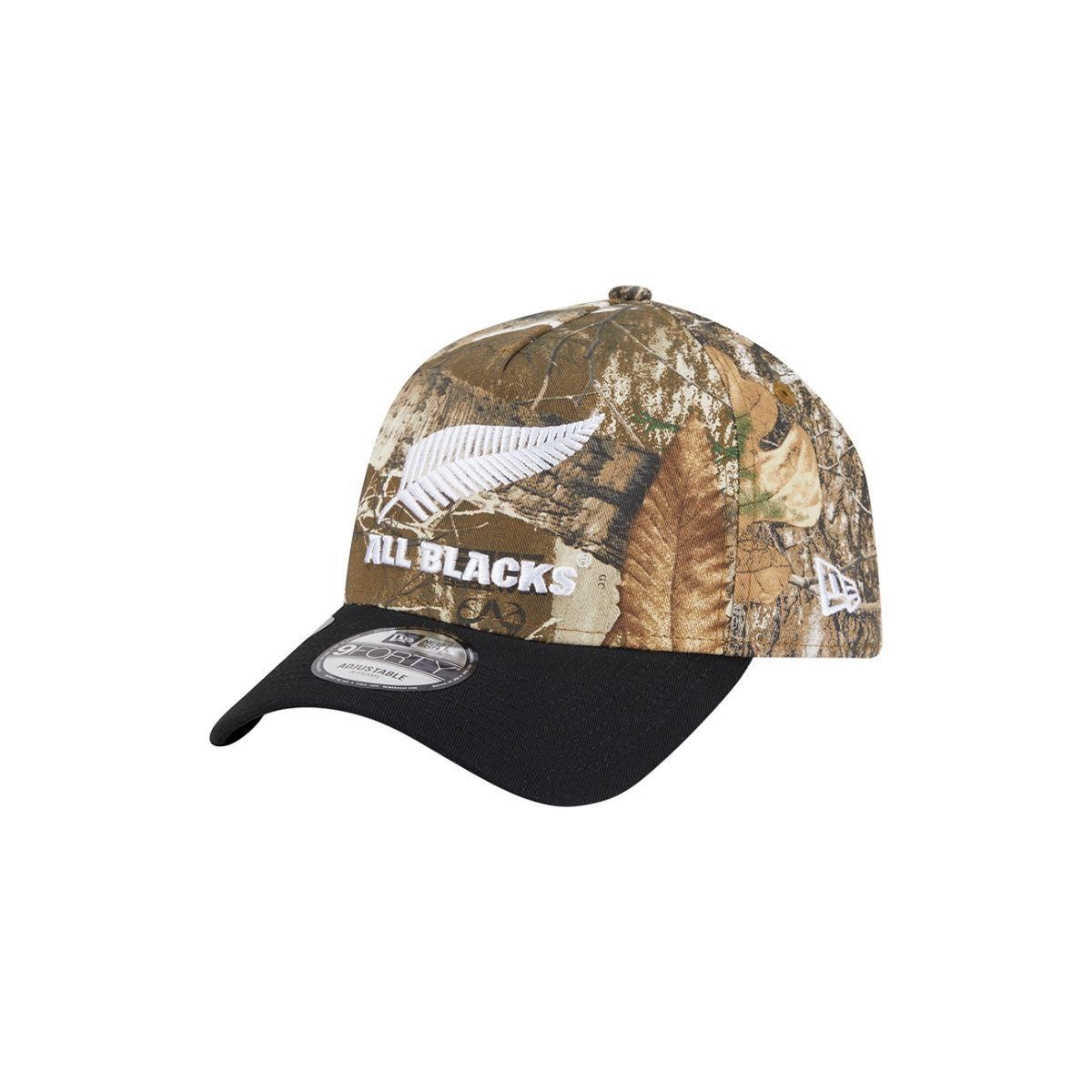 New Era 9Forty A Frame All Blacks Real Tree Black White 2 Tone