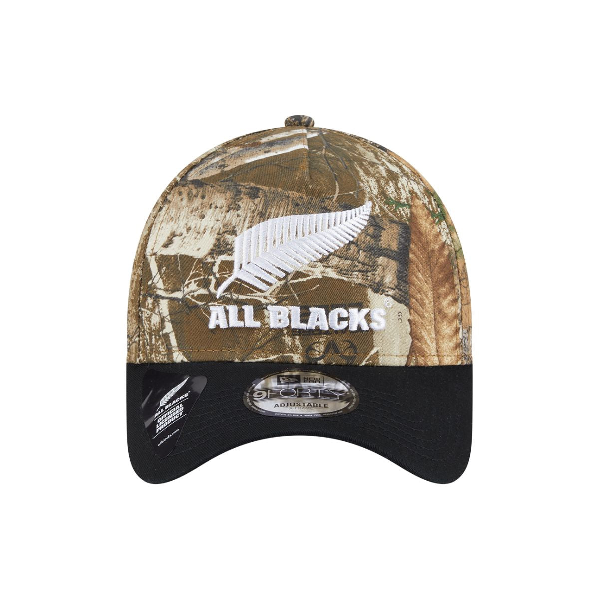 New Era 9Forty A Frame All Blacks Real Tree Black White 2 Tone