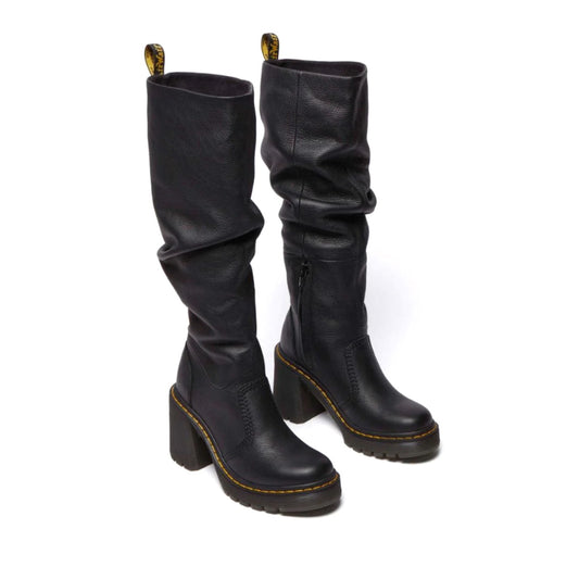 Dr Martens Kasey Pull on Virginia Knee High Black