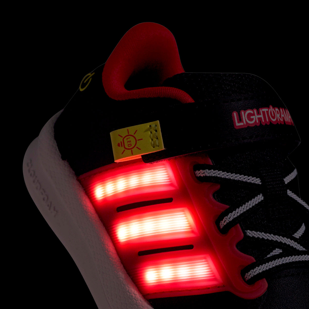 Adidas Lightorama Black Red Infants Court Shoe