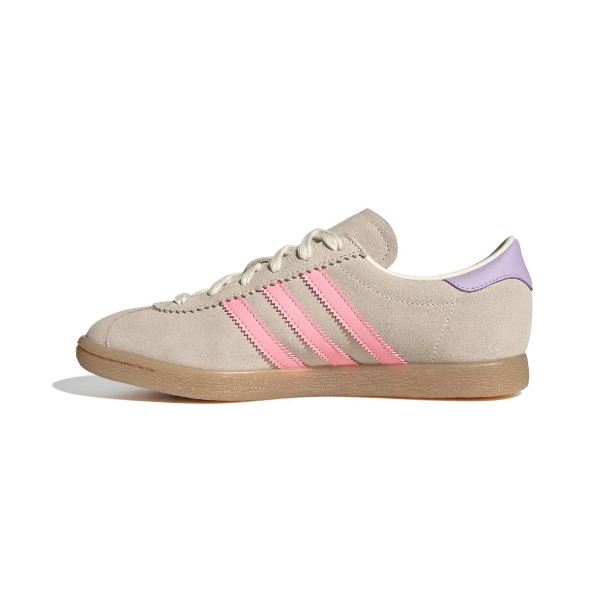 Adidas STADT Womens Cream Pink Stripe Purple back