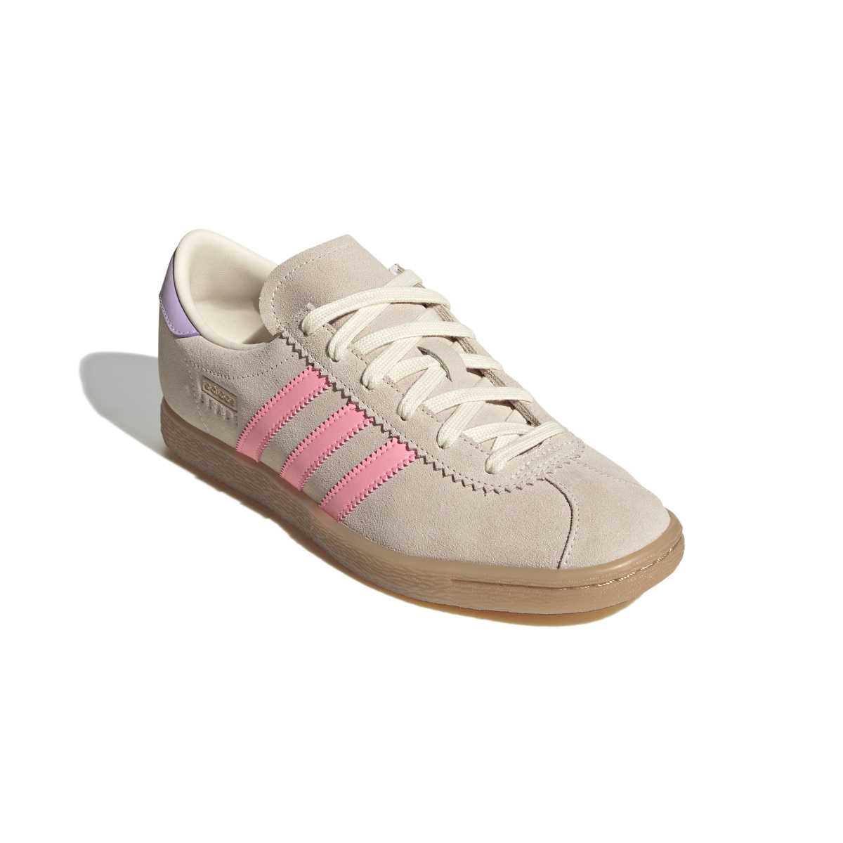 Adidas STADT Womens Cream Pink Stripe Purple back