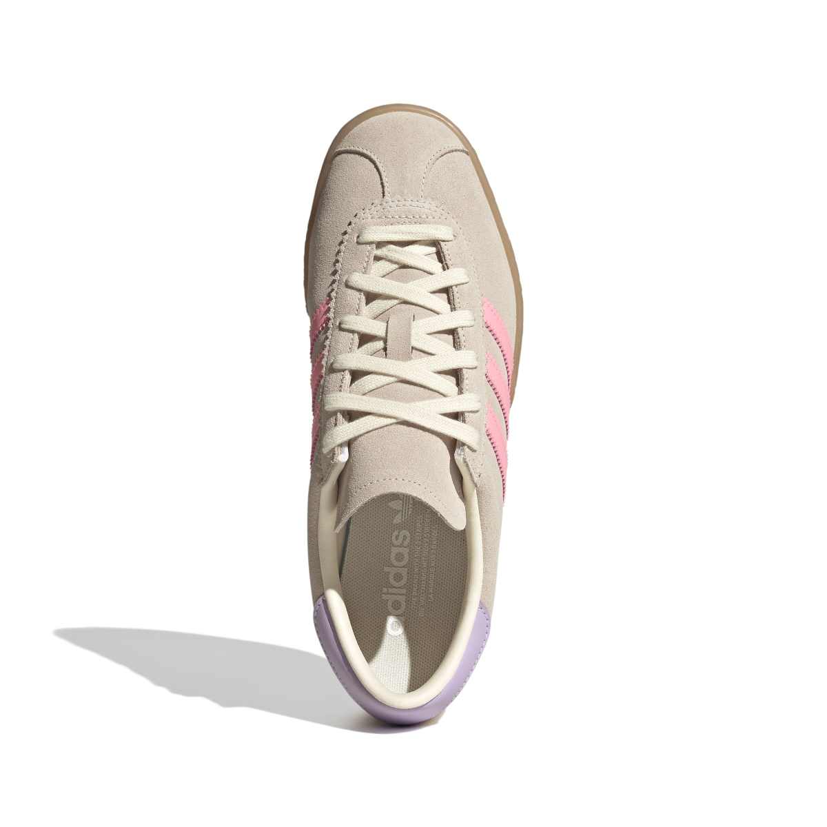 Adidas STADT Womens Cream Pink Stripe Purple back