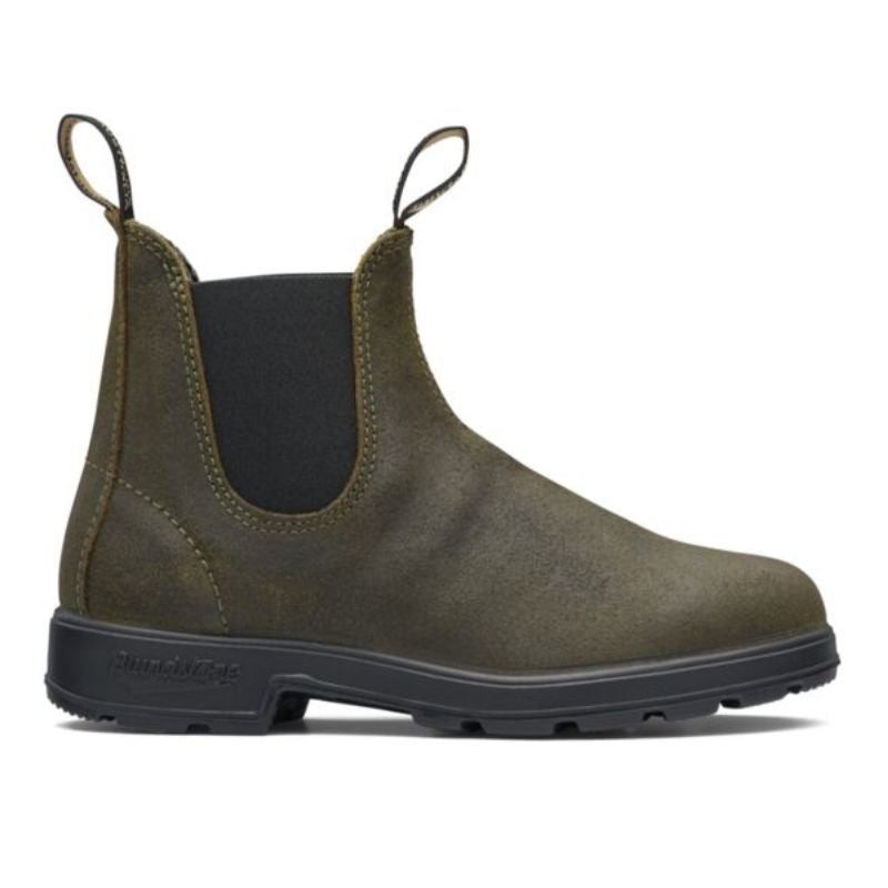 Blundstone 1615 Dark Olive Suede Chelsea Boot