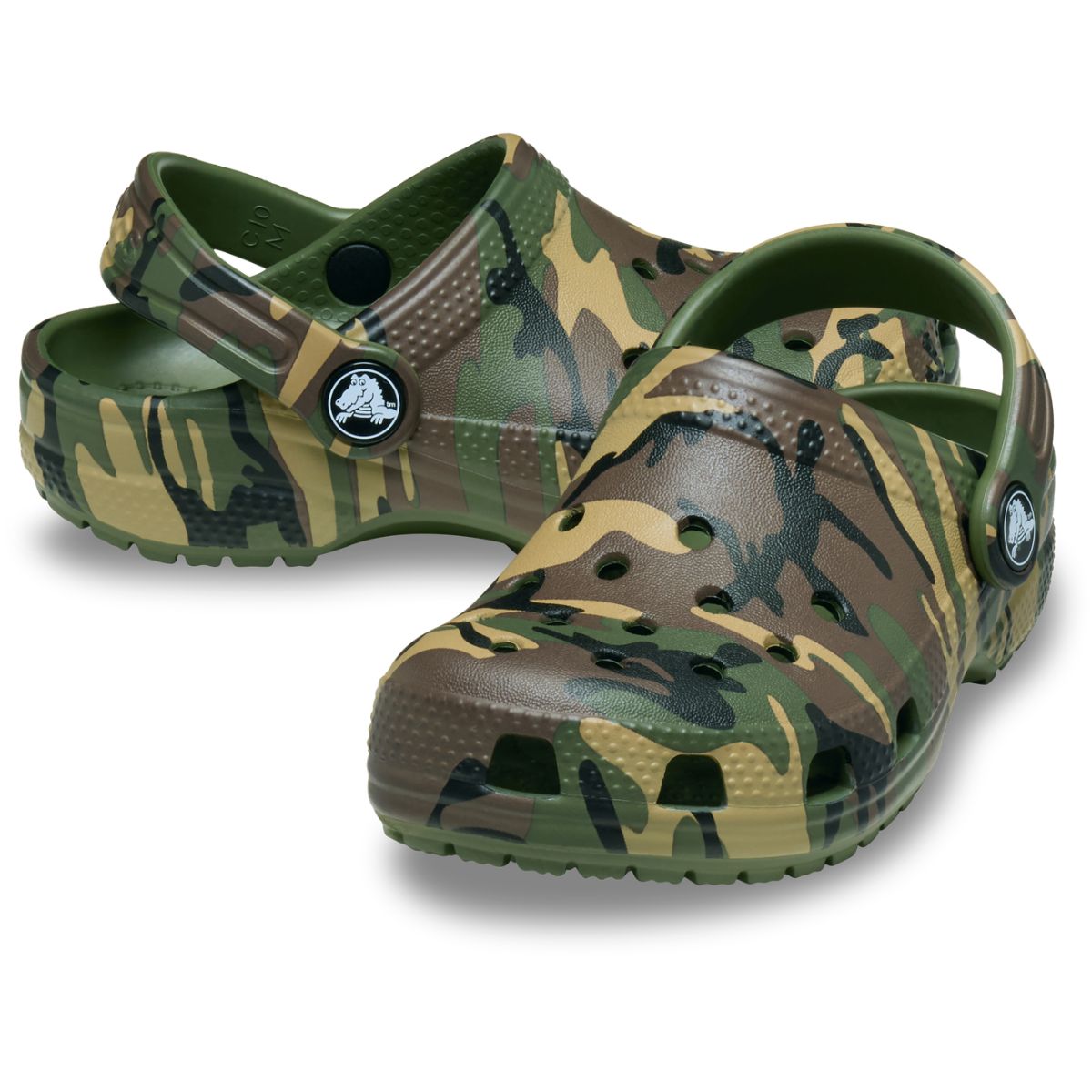 Crocs Classic Clog Kids Green Camouflage
