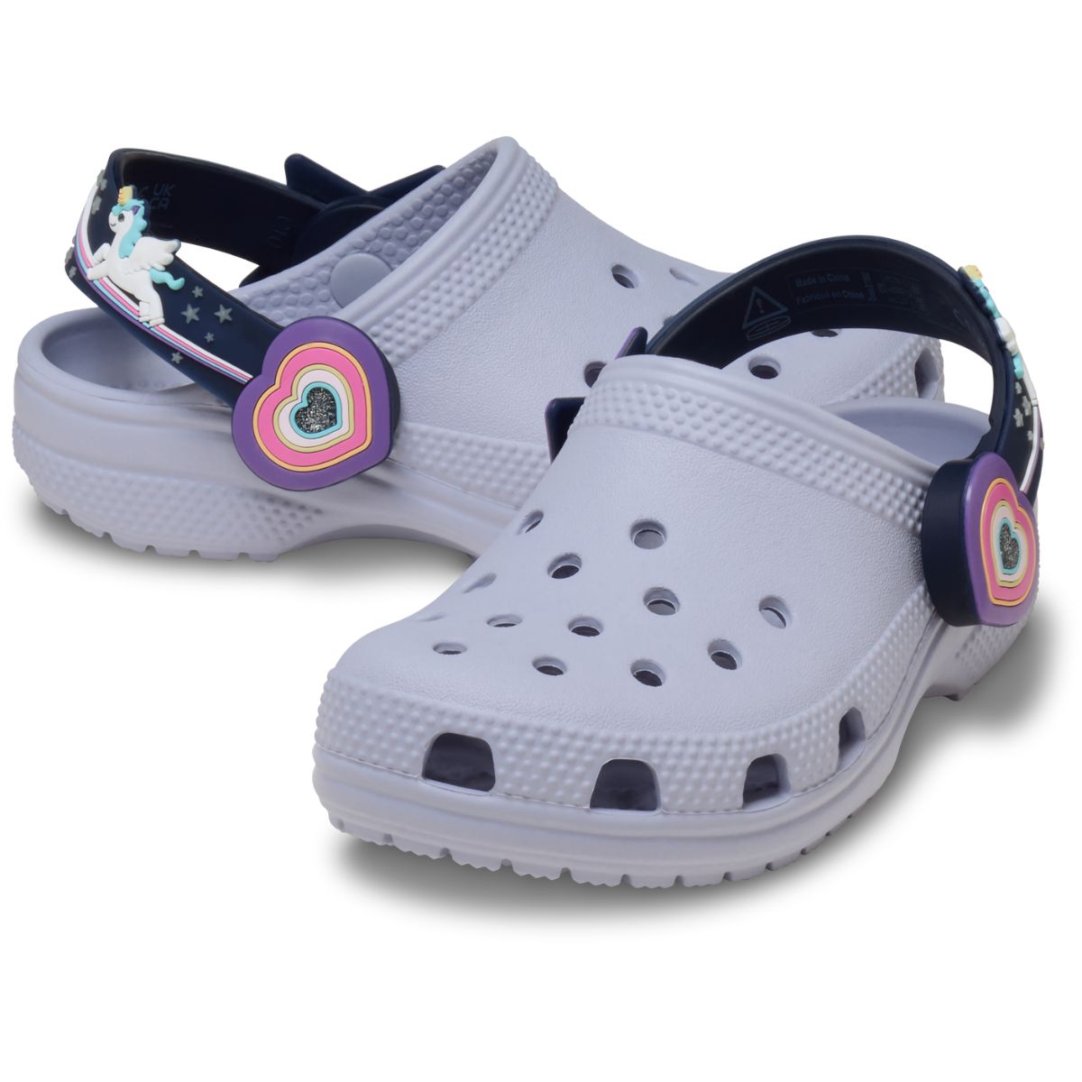 Crocs C Imagination Lights Backstrap Clog Toddlers Frosted Grape
