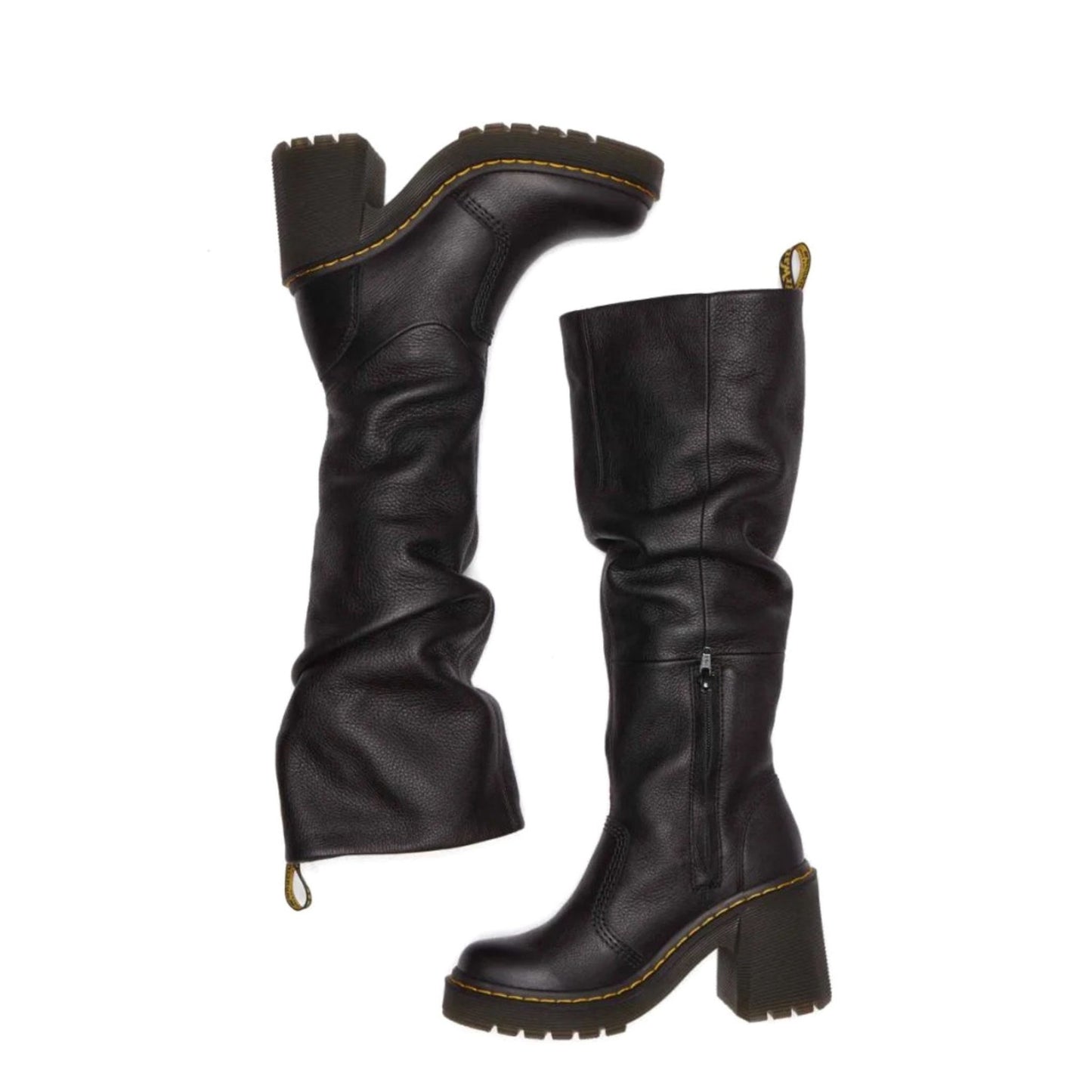 Dr Martens Kasey Pull on Virginia Knee High Black