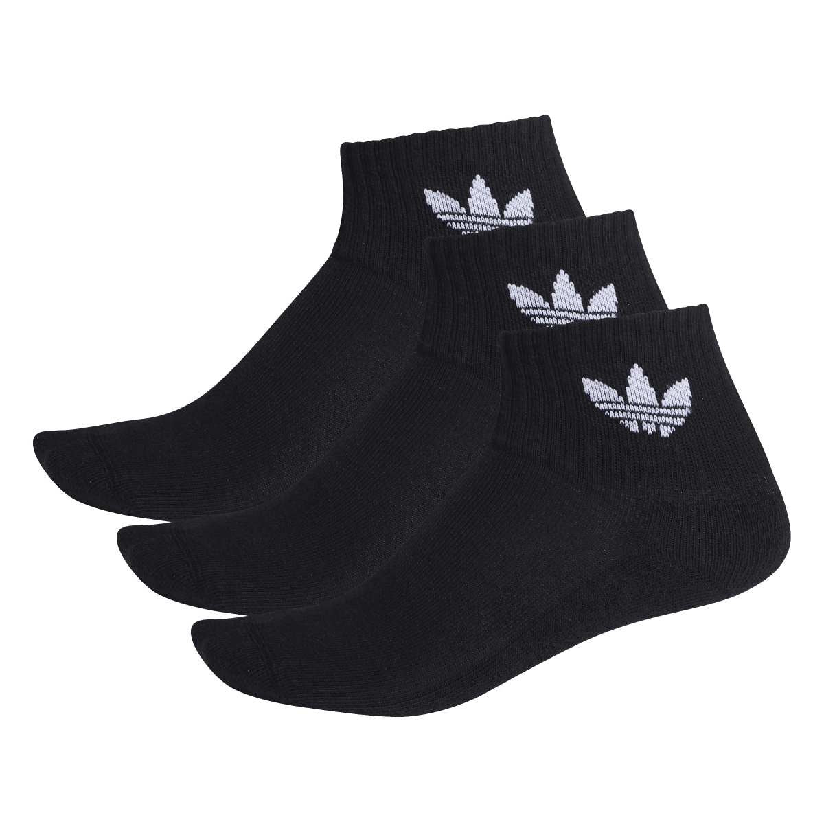 Adidas Mid Ankle Socks 3 Pack Black