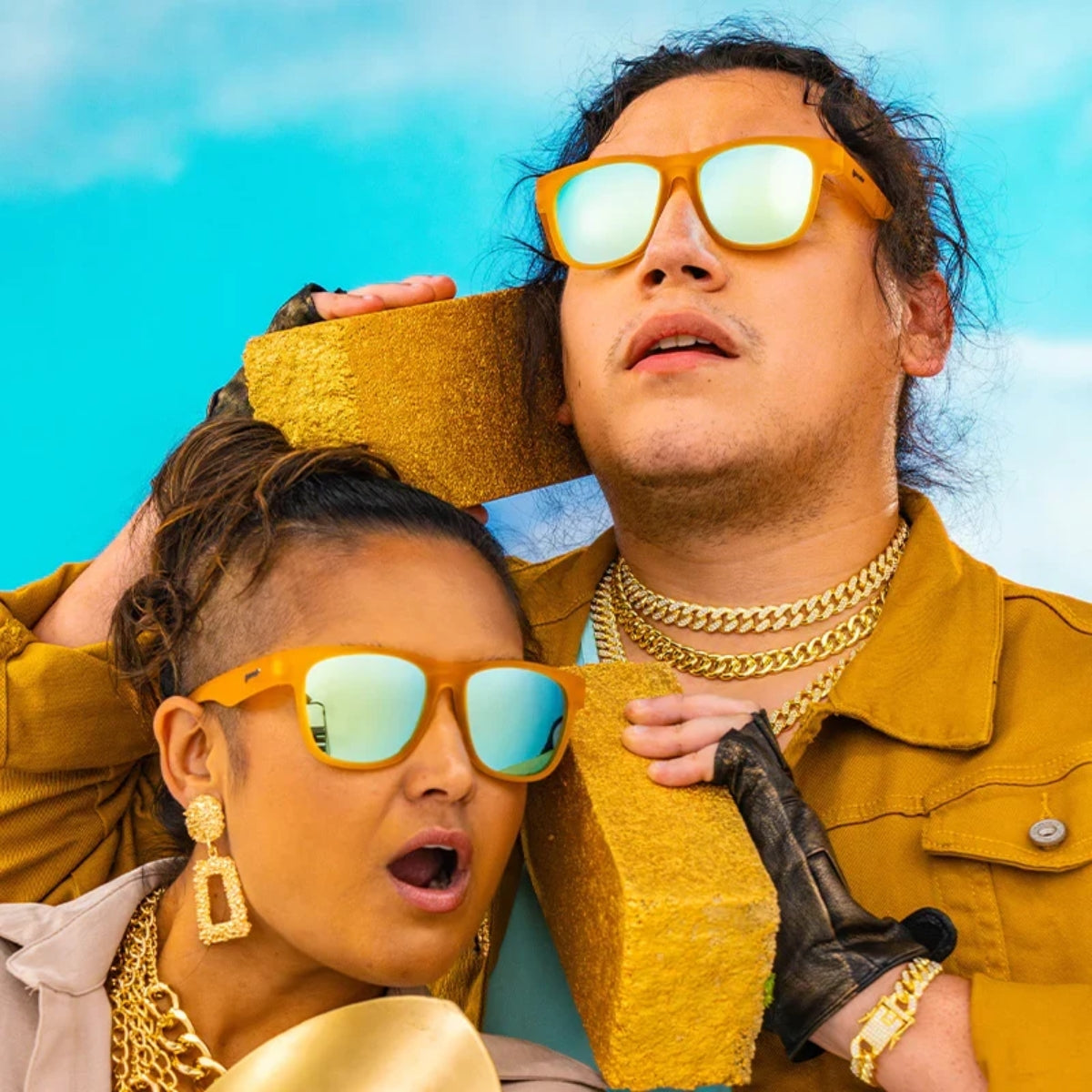 Goodr Gold Digging With Sasquatch Sunglasses
