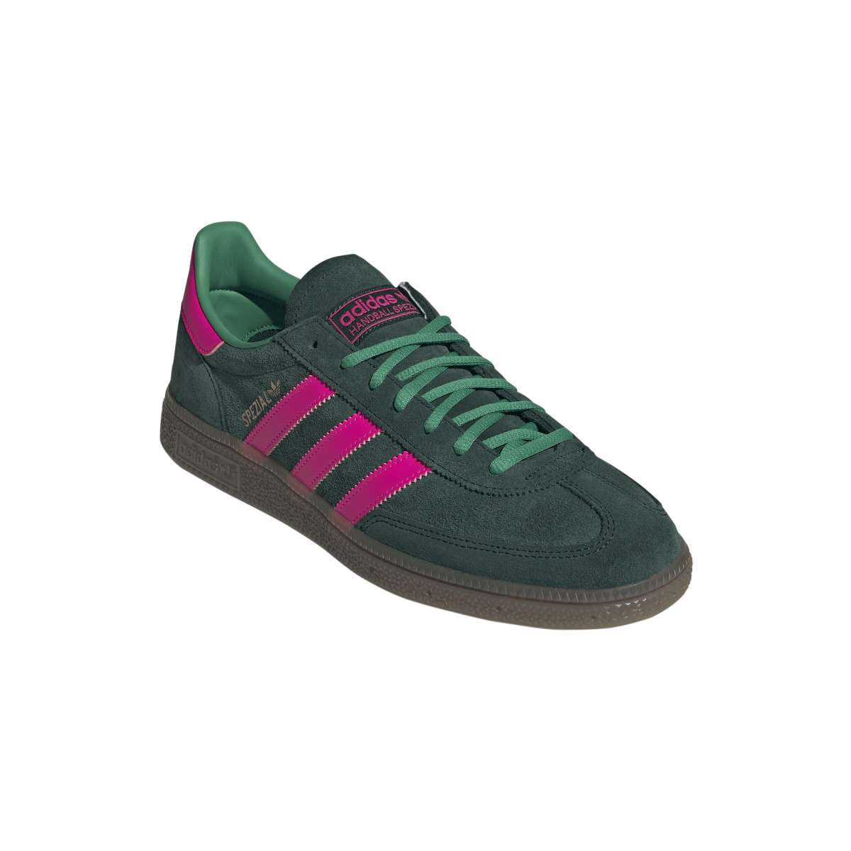 Adidas Handball Spezial Deep Green Shocking Pick Stripes