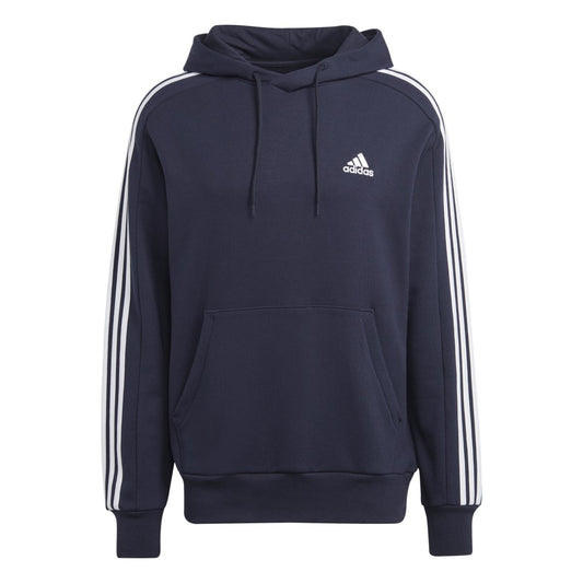 Adidas Blue Three Stripe over Hood Hoodie Navy