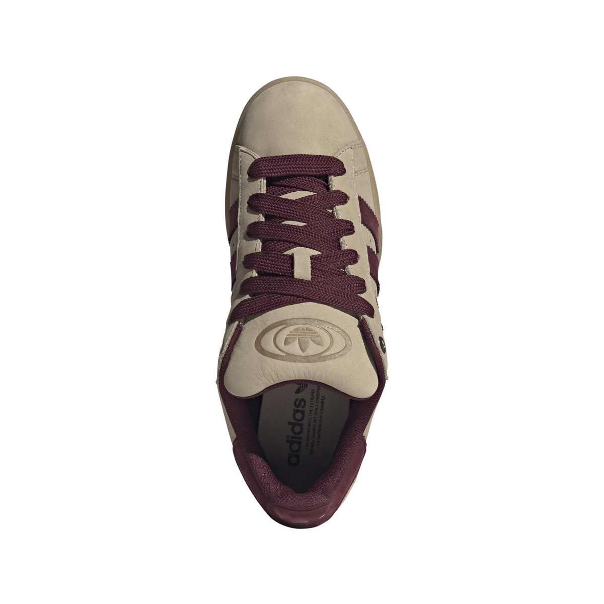 Adidas Campus 00s Mens Beige Maroon Stripes