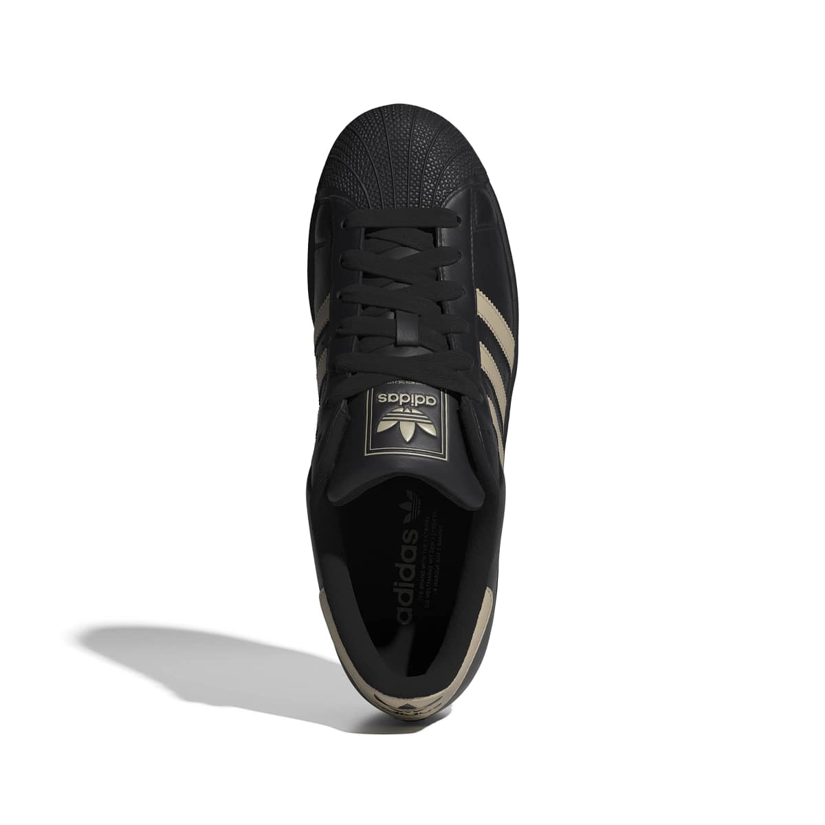 Adidas Superstar II Black Beige Stripes