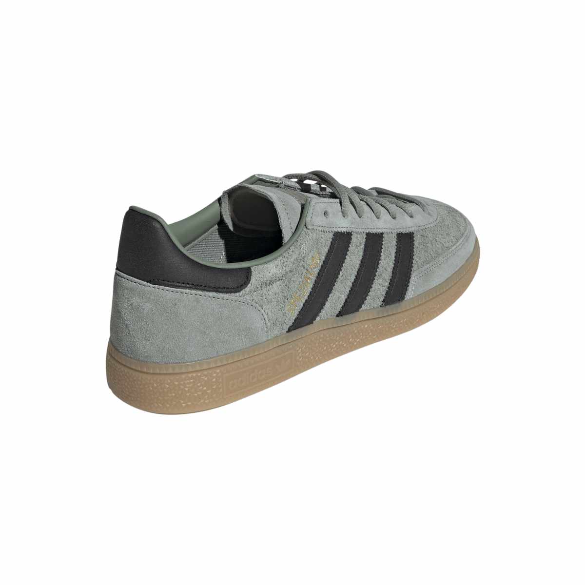 Adidas Handball Spezial Mens Silver Green Black Stripes
