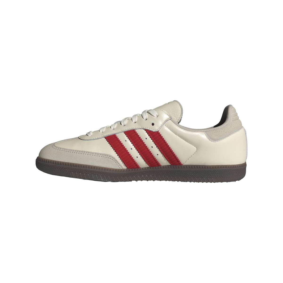 Adidas Samba OG Mens Off White Scarlet Red Stripes