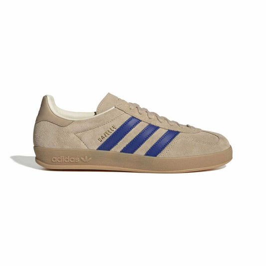 Adidas Gazelle Beige Blue Stripes Gum Sole