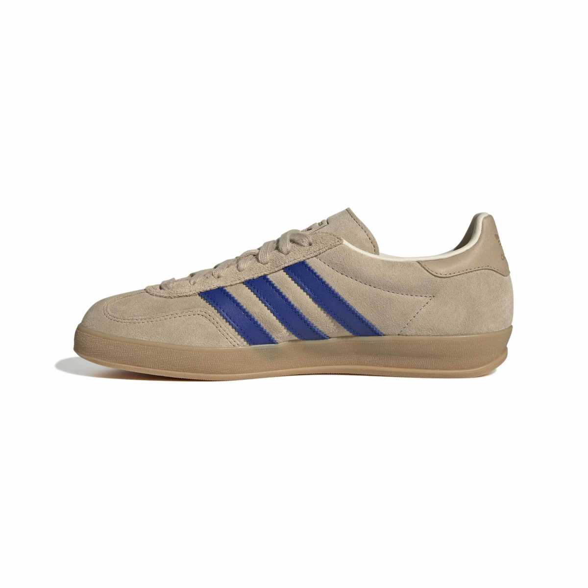 Adidas Gazelle Beige Blue Stripes Gum Sole