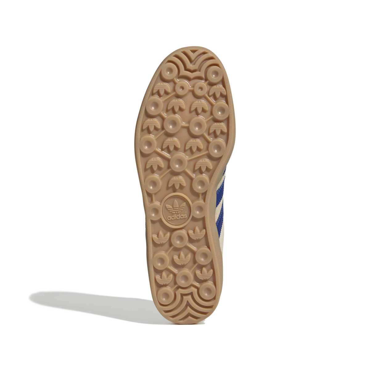 Adidas Gazelle Beige Blue Stripes Gum Sole