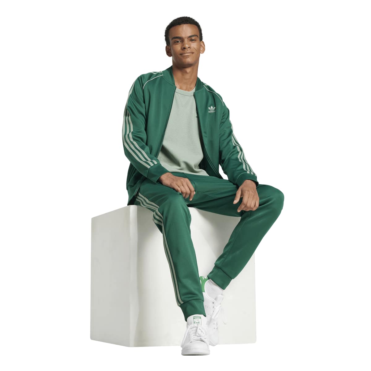 Adidas Mens Track Top Green