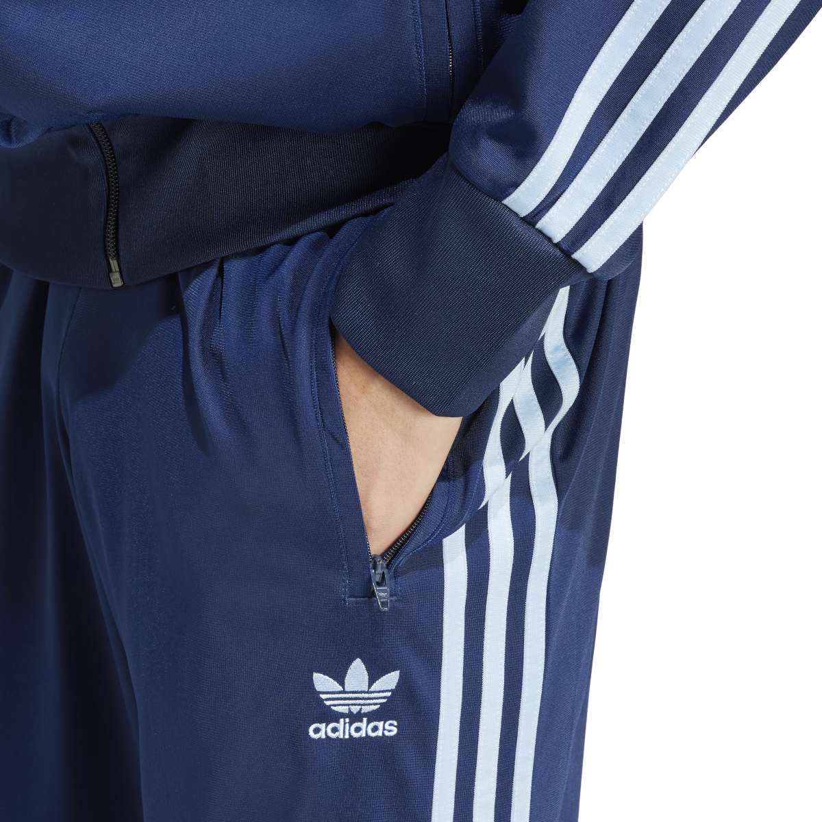 Adidas Firebird Track Pants Blue on Blue