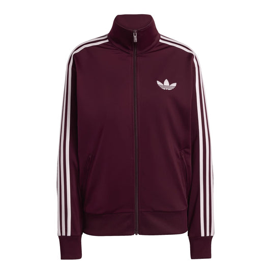 Adidas Firebird Track Top Loose Maroon Womens