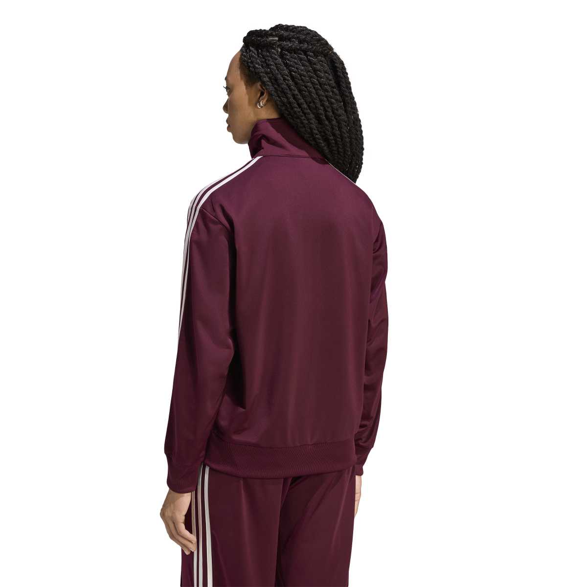 Adidas Firebird Track Top Loose Maroon Womens