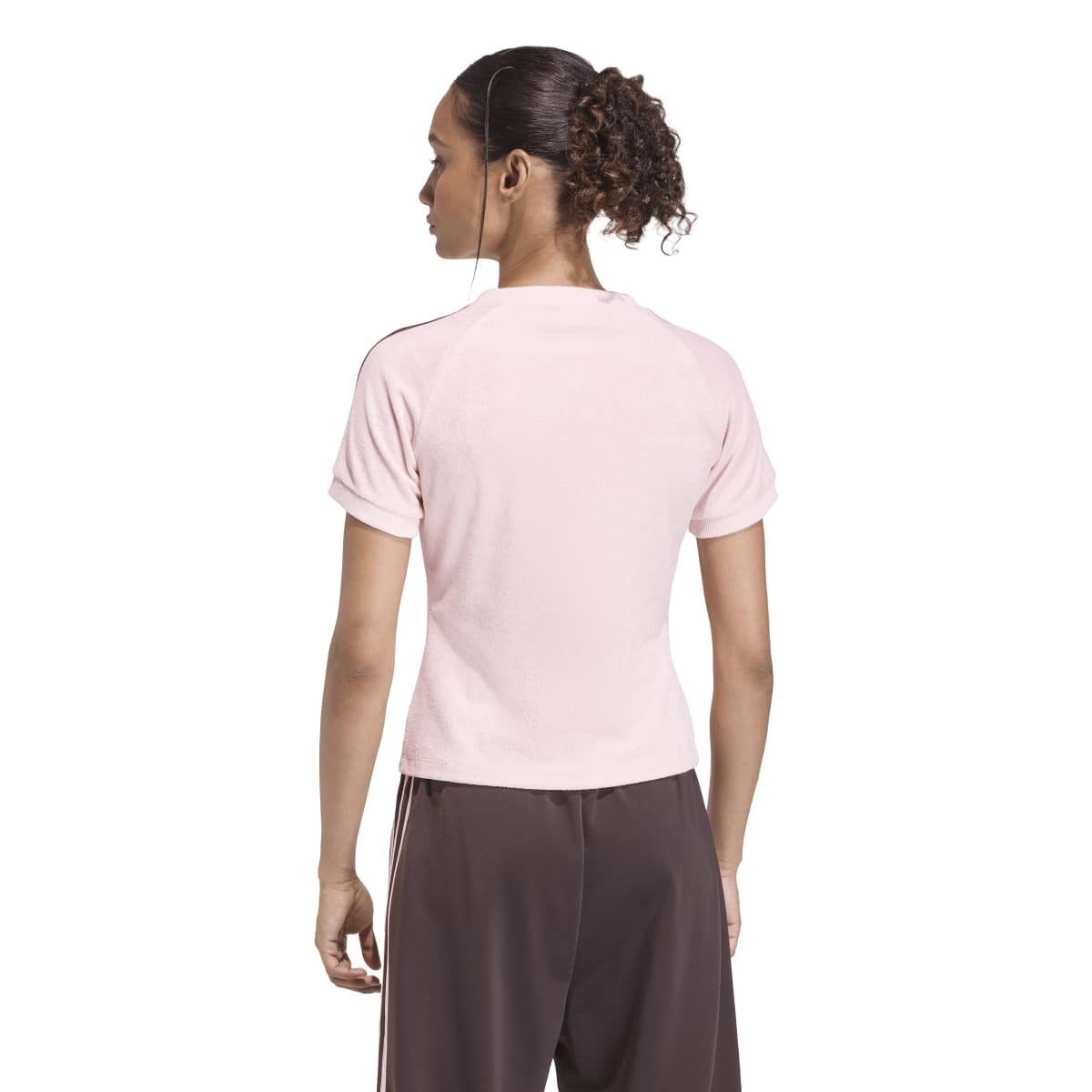 Adidas Terry Towell Cali Tee Pink Womens