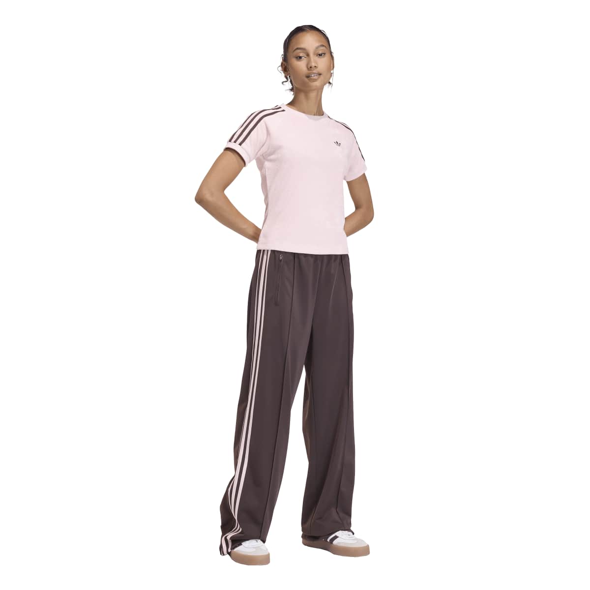 Adidas Terry Towell Cali Tee Pink Womens