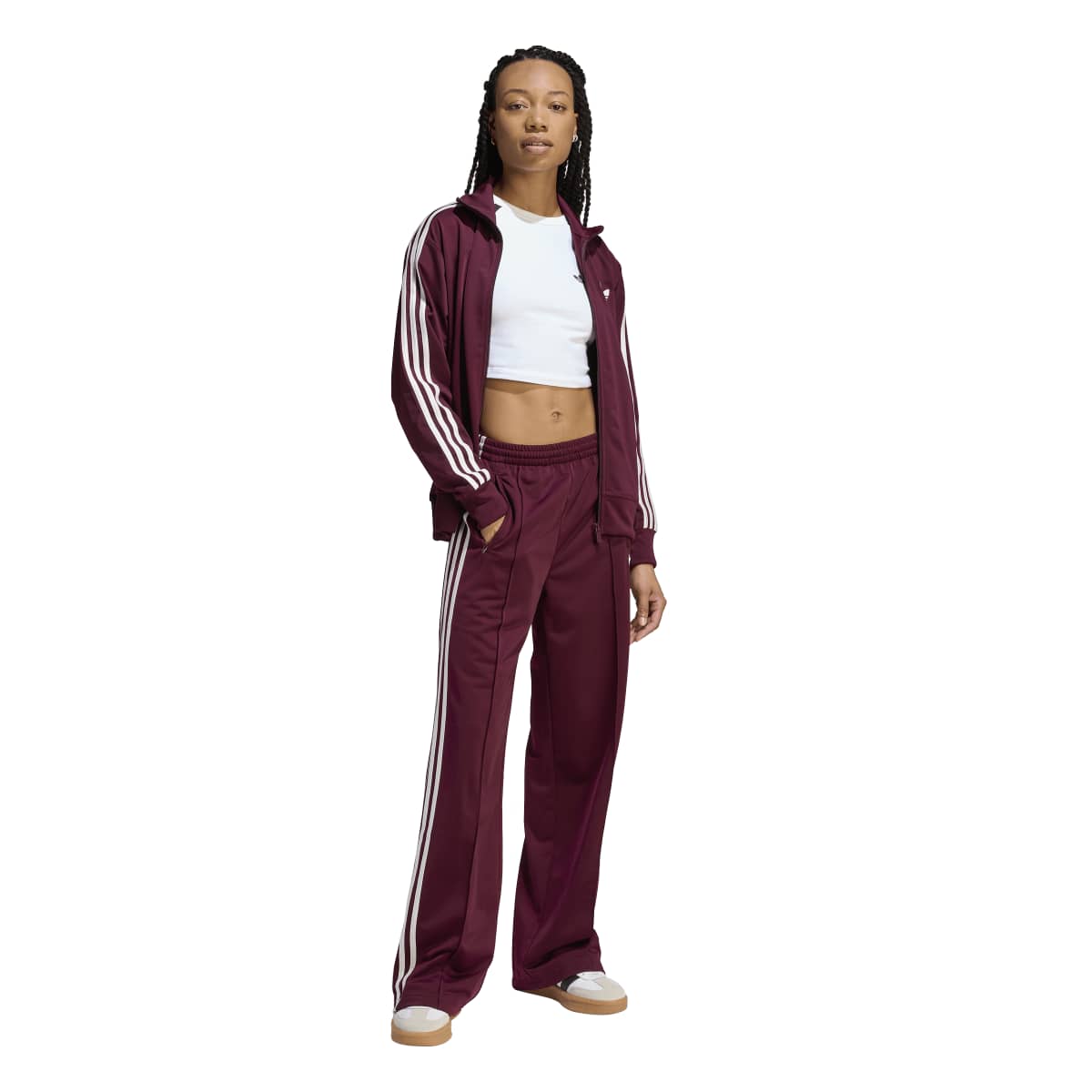 Adidas Firebird Loose Tracksuit Pants Marron Womens