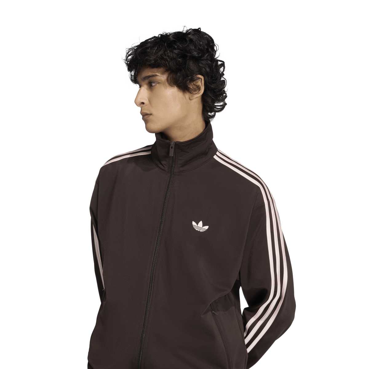 Adidas Firebird Mens Track Top Dark Brown