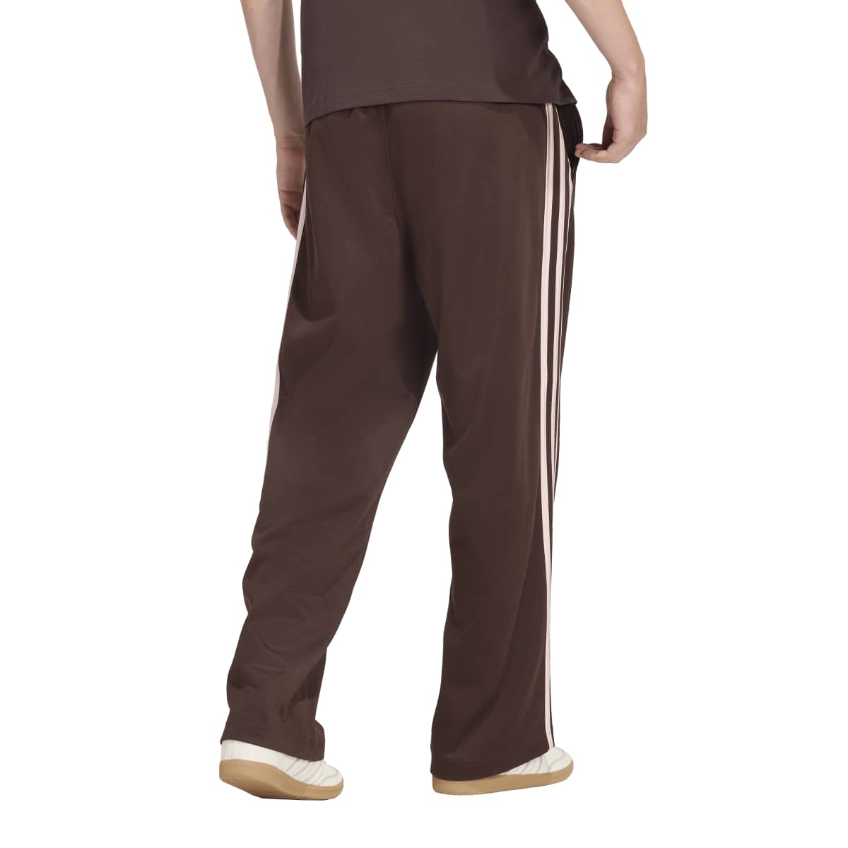 Adidas Mens Track Pants Brown Pink Stripes