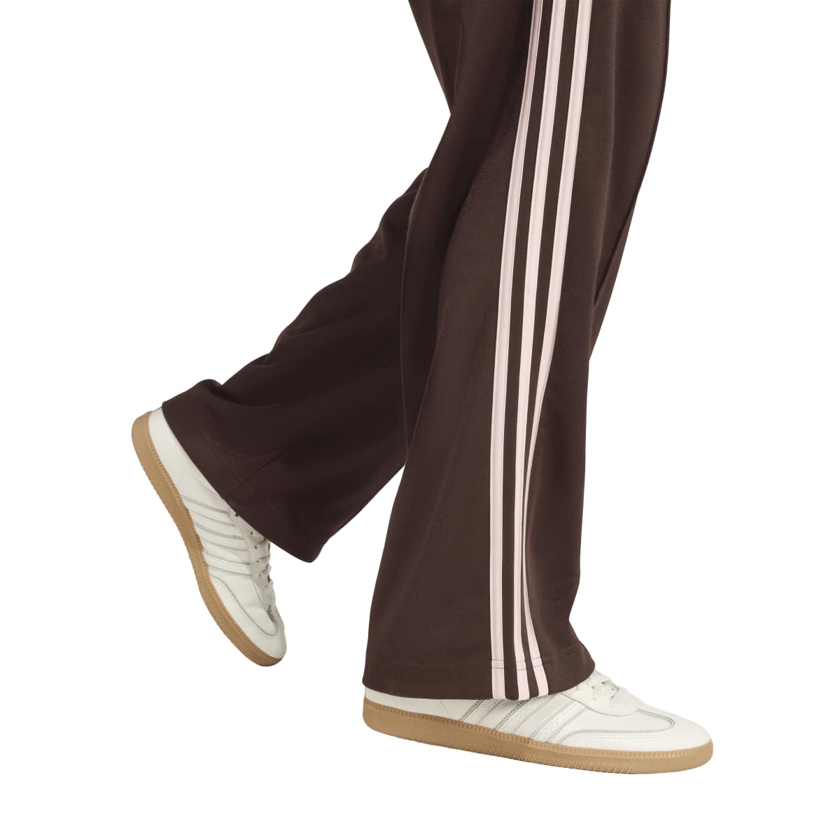 Adidas Mens Track Pants Brown Pink Stripes