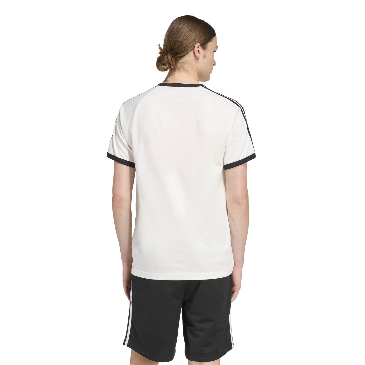 Adidas White Black 3 Strip Men's Tee