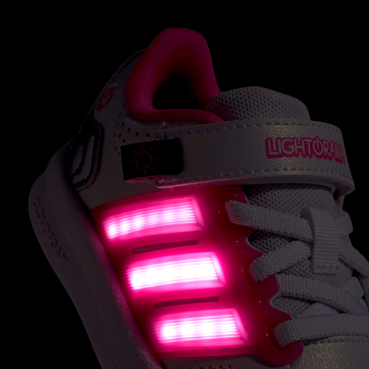 Adidas Lightorama Court Shoe Infants White Pink