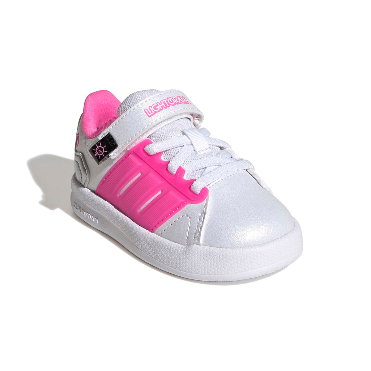 Adidas Lightorama Court Shoe Infants White Pink