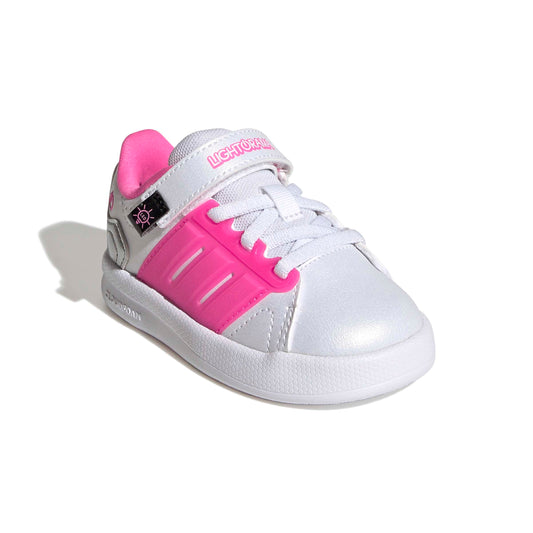 Adidas Lightorama Court Shoe Infants White Pink