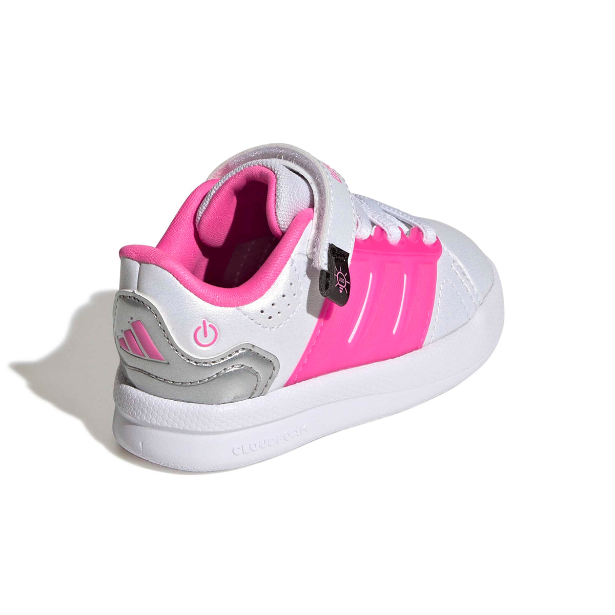 Adidas Lightorama Court Shoe Infants White Pink