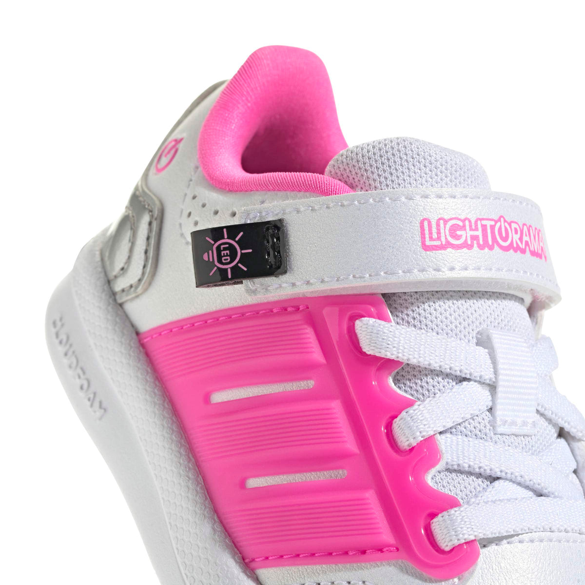 Adidas Lightorama Court Shoe Infants White Pink