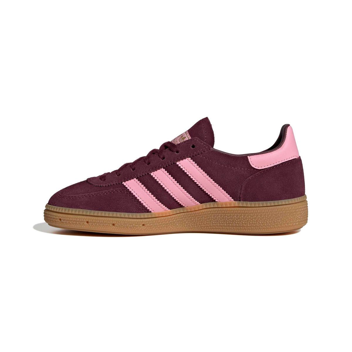 Adidas Handball Spezial Maroon Pink Stripe Youth Sneaker