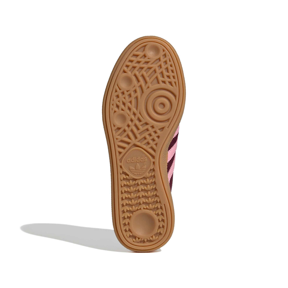 Adidas Handball Spezial Maroon Pink Stripe Youth Sneaker