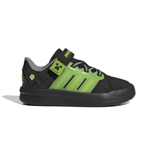 Adidas Minecraft Lightorama Court Shoe Kids Black Green