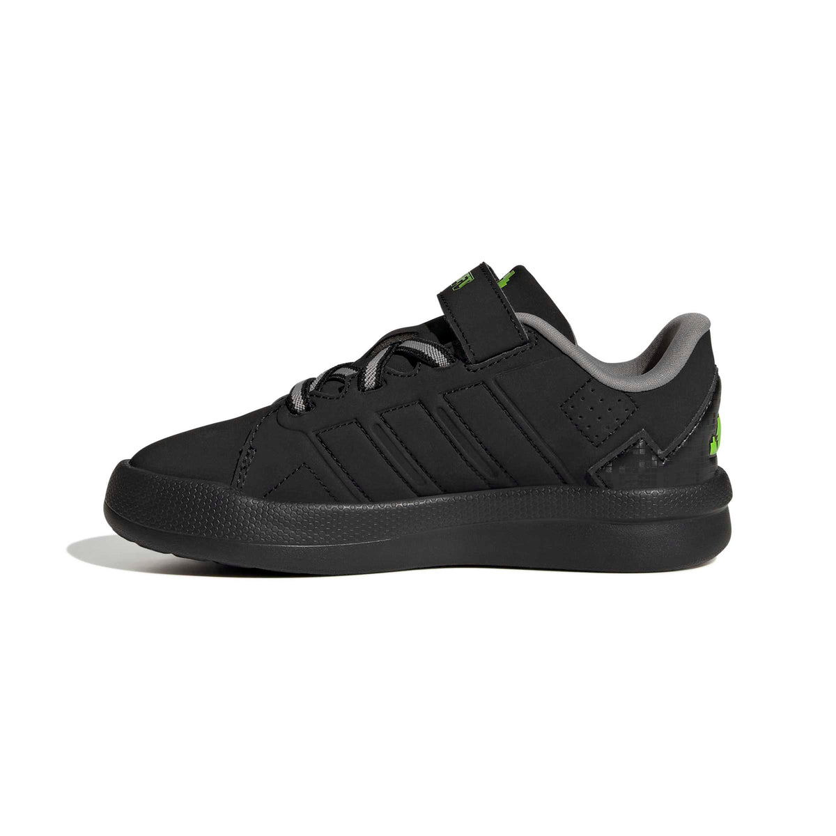Adidas Minecraft Lightorama Court Shoe Kids Black Green
