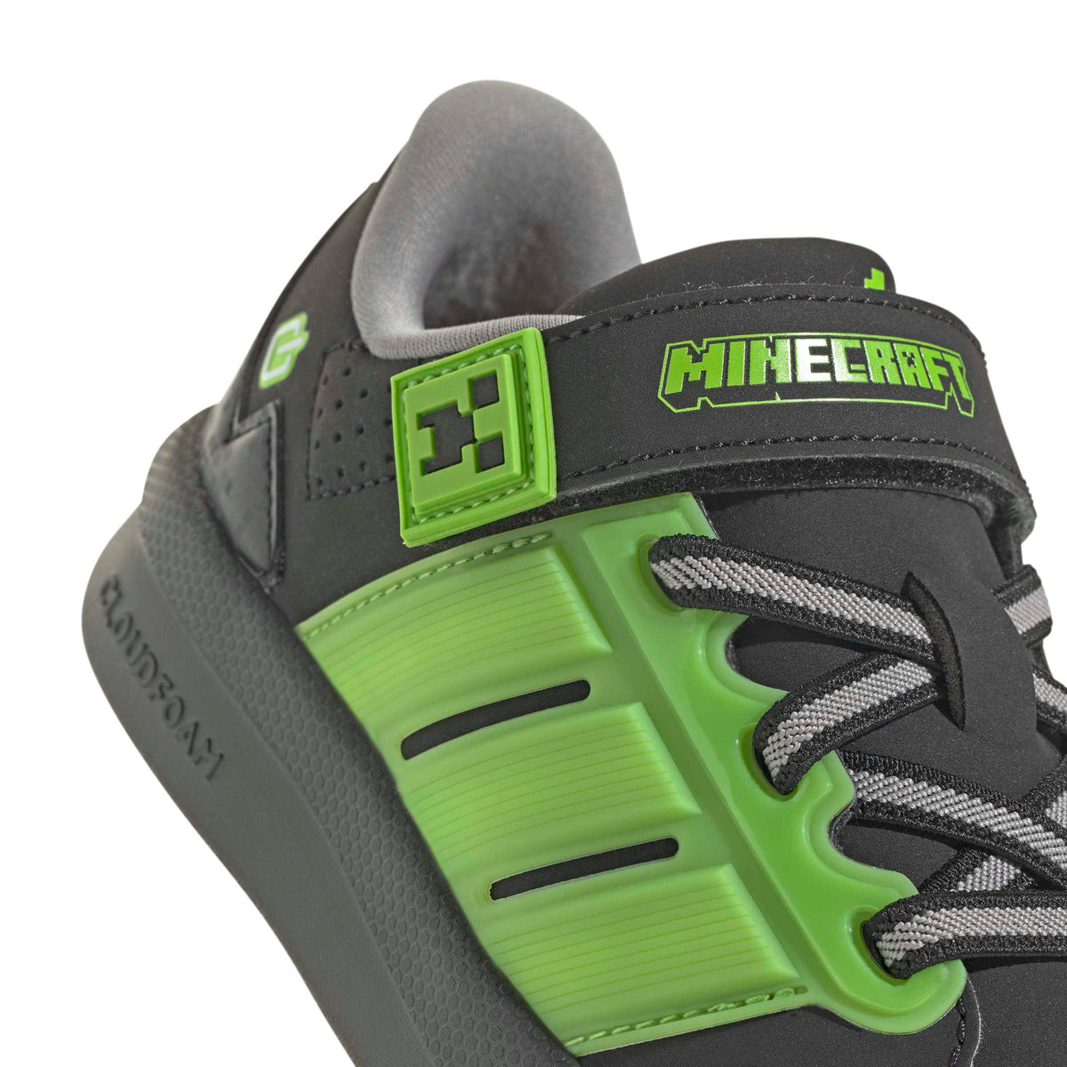 Adidas Minecraft Lightorama Court Shoe Kids Black Green