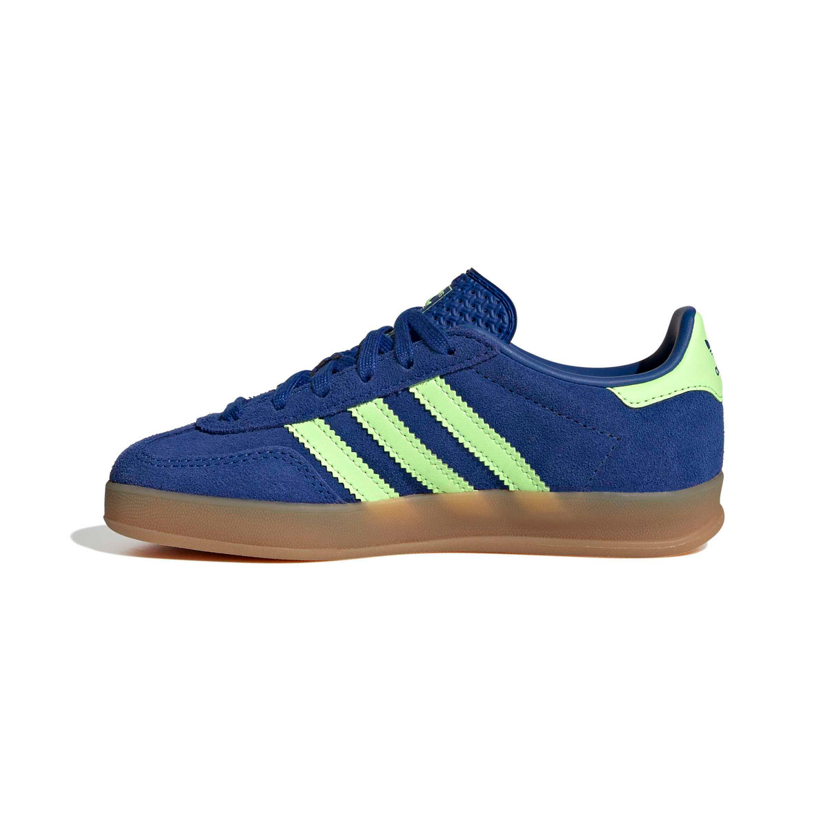 Adidas Gazelle Indoor Royal Blue Green Stripe Kids Sneaker