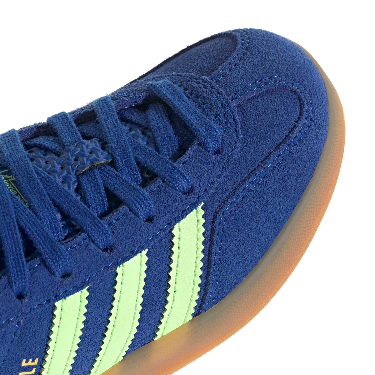 Adidas Gazelle Indoor Royal Blue Green Stripe Kids Sneaker
