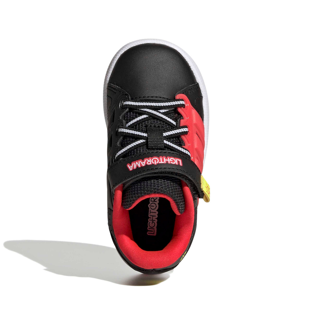 Adidas Lightorama Black Red Infants Court Shoe