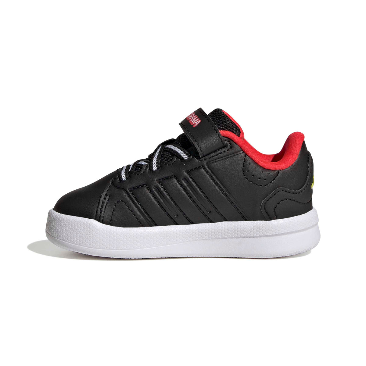 Adidas Lightorama Black Red Infants Court Shoe