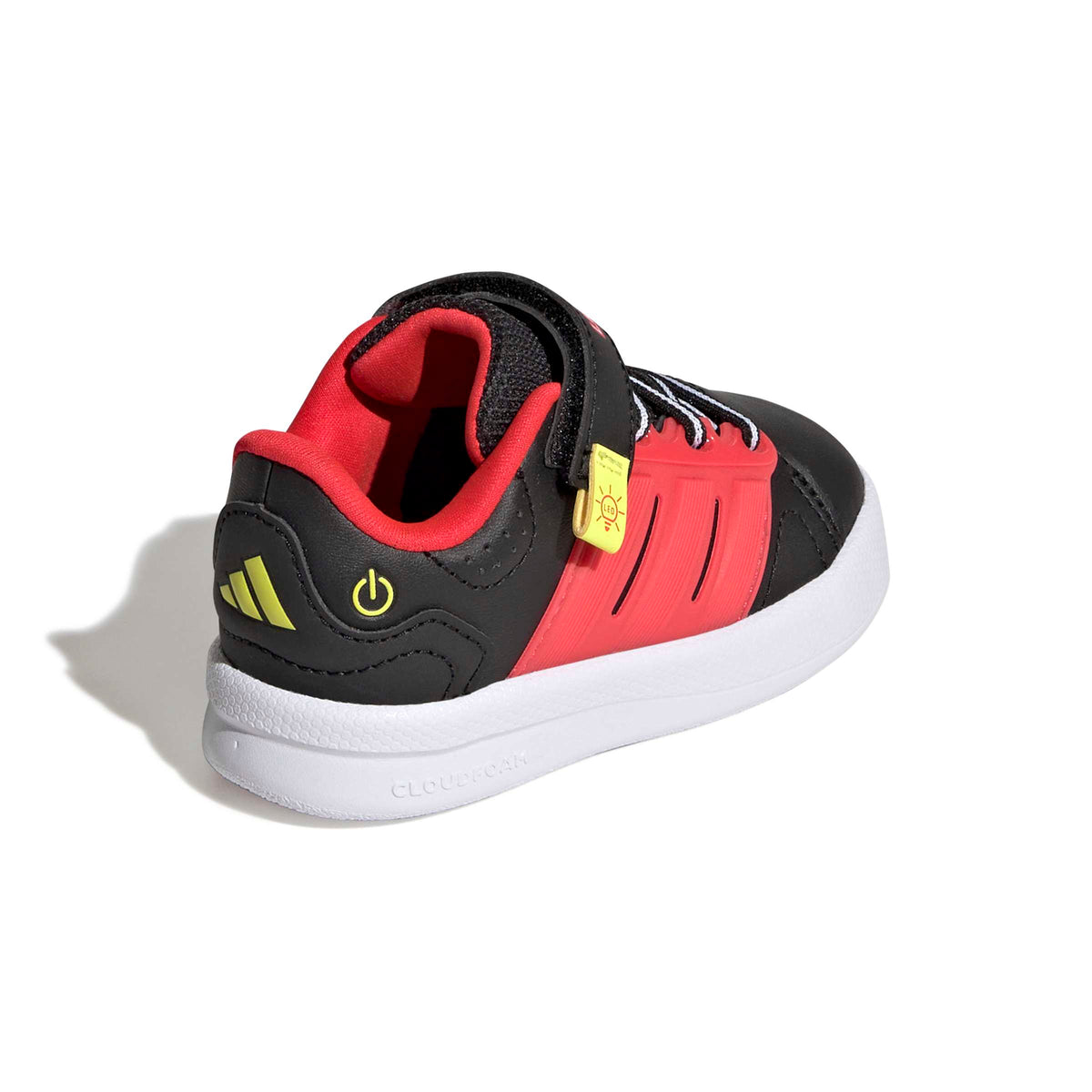 Adidas Lightorama Black Red Infants Court Shoe